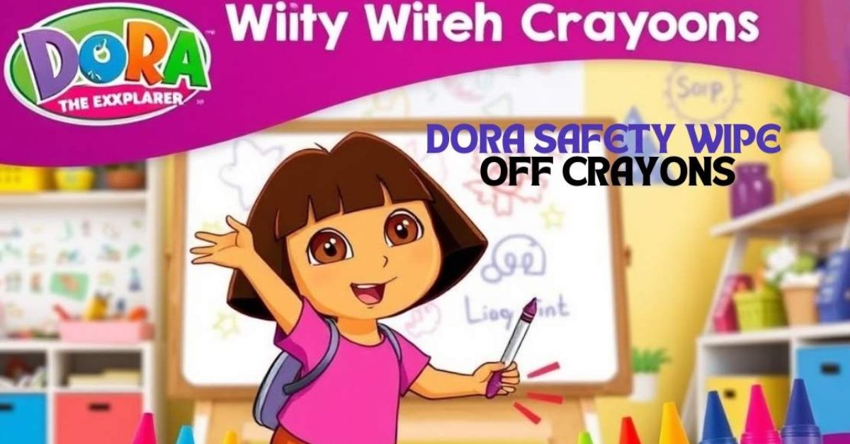 Dora Safety Wipe Off Crayons